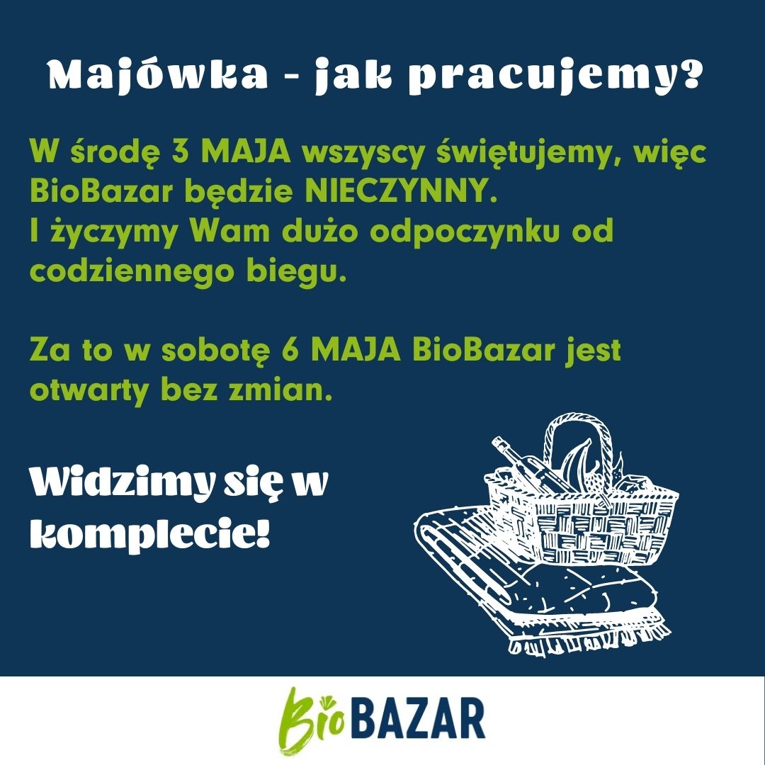 Godziny otwarcia BioBazaru w Katowicach – Majówka